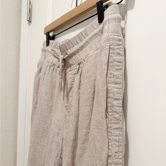 QUINCE 100% European Linen Wide Leg Drawstring Pants in Flax size Medium - Picture 7 of 10
